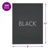 Colorations Lightweight Construction Paper, Value Pack, 10 Colors, 300 Sheets with Bonus Stencil, Everyday Use, Classroom Supplies, Daycare Supplies, Pre-School, at Home use(Black  300 Sheets)
