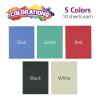 Colorations Lightweight Construction Paper, Value Pack, 10 Colors, 300 Sheets with Bonus Stencil, Everyday Use, Classroom Supplies, Daycare Supplies, Pre-School, at Home use(Glitter  50 Sheets)