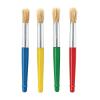 Colorations Plastic Handle Jumbo Chubby Paint Brushes for Kids Painting Multipack (12 Pack), Model:BTPB