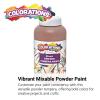 Colorations® Powder Tempera, White, 1 Pound, Powdered Tempera Paint is a value purchase, Dillute only what you need, Strong and Bright White Color, Non Toxic and Safe for Kids, Use for Arts & Crafts(Brown)
