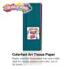Colorations® Premium Art Tissue Paper, Colorfast, Use for Collages, Flowers, Mosaics, Decoupage, Scrunchy Pictures, Stained Glass Effects, Gift Bags, Sheets measure 20″ x 26″, 50 Sheets(Colorfast)