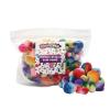 Colorations Rainbow Striped Pom-Poms Multicolor for Arts and Crafts for Kids (180 Pieces)