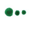 Colorations Red Pom Poms in Resealsble Bag for Crafts, Collages, Hobbies, and Sensory Learning – Pack of 100 in 3 Sizes(Green)