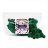 Colorations Red Pom Poms in Resealsble Bag for Crafts, Collages, Hobbies, and Sensory Learning – Pack of 100 in 3 Sizes(Green)