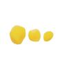Colorations Red Pom Poms in Resealsble Bag for Crafts, Collages, Hobbies, and Sensory Learning – Pack of 100 in 3 Sizes(Yellow)