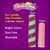 Colorations Sidewalk Chalk – 50pc 4” x 1” Washable, Bright Colored Chalk Set – Fun Kid Art Colors & Patterns – Draw on Classroom Chalkboard or Outdoor Playground – Jumbo Bulk(50 Pieces)