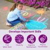 Colorations Sidewalk Chalk – 50pc 4” x 1” Washable, Bright Colored Chalk Set – Fun Kid Art Colors & Patterns – Draw on Classroom Chalkboard or Outdoor Playground – Jumbo Bulk(126 Pieces)