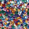 Colorations® Sparkly Self-Stick Gem Jar, Fun Assorted Shapes and Colors, Create Crafts and Projects, Group Activities, Summer Camp, and Senior Centers, Pieces are Approximately 3/8″W, 900 Pieces