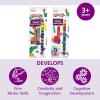 Colorations Tempera Paint Sticks, 144 Pcs, 12 Colors, Non-Toxic, Mess-Free Art Supplies for Kids, Bulk Set for the Classroom(Neon & Metallic  24PK)