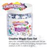 Colorations Wiggly Googly Eyes, Best-Seller, Value Pack with Storage, Regular, Black & White, Arts & Crafts, for Kids