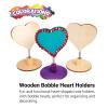 Colorations® Wooden Bobble Heart Note & Photo Holders, Set of 12, Craft for Kids & Fun Home Activities,Keepsake or Give a Personalize Gift, Create Unique & Personal Designs,Craft Project for Children