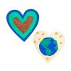 Colorations Wooden Cars, Set of 12, Moving Wheels That Roll, Ready to Paint Cars, DIY Wood Craft Kit, Decorate & Personalize, Craft Project, Wood Kids Craft(Magnetic Hearts)