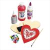 Colorations Wooden Cars, Set of 12, Moving Wheels That Roll, Ready to Paint Cars, DIY Wood Craft Kit, Decorate & Personalize, Craft Project, Wood Kids Craft(Magnetic Hearts)