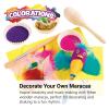Colorations Wooden Cars, Set of 12, Moving Wheels That Roll, Ready to Paint Cars, DIY Wood Craft Kit, Decorate & Personalize, Craft Project, Wood Kids Craft(Maracas)