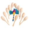 Colorations Wooden Cars, Set of 12, Moving Wheels That Roll, Ready to Paint Cars, DIY Wood Craft Kit, Decorate & Personalize, Craft Project, Wood Kids Craft(Maracas)