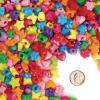 Colorations fun shapes pony beads, 1lb, set of 1800 beads, lacing hole 1/8 inches, craft, hobby, arts & crafts, fun, art supplies, fun shaped pony beads