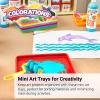 Colorations set of 12 Kids Activity Plastic Trays, Rainbow of Colors, Arts and Crafts Organizer Tray, Serving Tray, Great for Crafts, Beads, Water Beads, Paint, Toys, building blocks (Item # MTRAY)