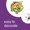 Decorate Your Own Piggy Bank, Kit of 12 Piggy Banks, Craft for Kids, Ceramic Piggy Bank with Rubber Stopper, Craft Project, Kids Crafts, Create a Keepsake, Personalize & Individually Decorate