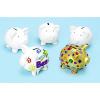 Decorate Your Own Piggy Bank, Kit of 12 Piggy Banks, Craft for Kids, Ceramic Piggy Bank with Rubber Stopper, Craft Project, Kids Crafts, Create a Keepsake, Personalize & Individually Decorate