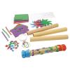 Colorations – RAINKIT DIY Rainstick Kit for Kids, Set of 12, EVA Foam and Cardboard, Native American, Craft Kit, Self-Adhesive, Toys for Kids, Early Learning, Multi-Cultural, Social Sensitivity(Pack of 12)