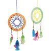 Colorations DIY Make Your Own Dream Catcher Arts and Crafts Kit Includes Rings, Beads, Feathers, Yarn Instructions