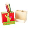 Colorations® Decorate Your Own Wooden Desktop Organizer, Set of 12, Craft for Kids, Pre-Assembled Organzier, Create Unique & Personal Designs, Fun Kids Craft Project, Craft Project for Boys & Girls
