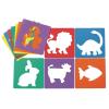 Colorations Garden Stencils, 12 Garden Designs, Made from Washable Plastic, 8 inches Each, Jumbo Size, Sturdy Stencils, Great for Creating Art, Kids Stencils, Stencils for Children(Animals 12PK)