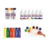 Colorations Jumbo Tempera Paint Sticks, Egg Crayon, Rollable & Bonus Dabber Markers