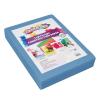 Colorations Lightweight Construction Paper, Value Pack, 10 Colors, 300 Sheets with Bonus Stencil, Everyday Use, Classroom Supplies, Daycare Supplies, Pre-School, at Home use(Blue  300 Sheets)
