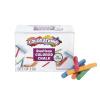 Colorations NODUST Dustless White Chalk, 100 Piece Bulk Pack, Value, Multi-Colored, for Kids, Classroom, Learning, Drawing, Create, Play, Non-Toxic, 3 inches x 3/8 inch(Assorted)