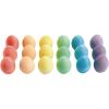 Colorations Sidewalk Chalk – 50pc 4” x 1” Washable, Bright Colored Chalk Set – Fun Kid Art Colors & Patterns – Draw on Classroom Chalkboard or Outdoor Playground – Jumbo Bulk(Chalk Eggs – 18 Pieces)