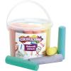 Colorations Sidewalk Chalk – 50pc 4” x 1” Washable, Bright Colored Chalk Set – Fun Kid Art Colors & Patterns – Draw on Classroom Chalkboard or Outdoor Playground – Jumbo Bulk(20 Pieces)