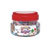 Colorations® Sparkly Self-Stick Gem Jar, Fun Assorted Shapes and Colors, Create Crafts and Projects, Group Activities, Summer Camp, and Senior Centers, Pieces are Approximately 3/8″W, 900 Pieces