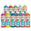 Colorations Washable Glitter Paint, Silver – 16 oz. (Item # CGPSI)(Assorted  Set of 11)