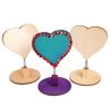 Colorations® Wooden Bobble Heart Note & Photo Holders, Set of 12, Craft for Kids & Fun Home Activities,Keepsake or Give a Personalize Gift, Create Unique & Personal Designs,Craft Project for Children