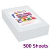 Construction Paper,White,12 inches x 18 inches,500 Sheets,Heavyweight Construction Paper,Crafts,Art,Kids Art,Painting,Coloring,Drawing,Creating,Paper,Art Project,All Purpose