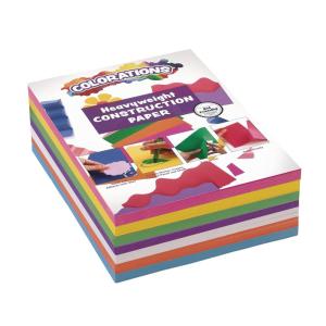 Colorations Construction Paper for Kids – 7 Bright Colors – 600 Bulk Sheets of 9″X12″ – Assorted Pack of Heavy-Duty Craft Paper, Bulk School Supplies(1)