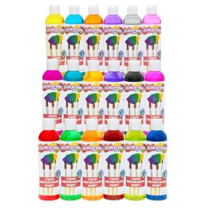 Colorations PLWS Liquid Watercolor Paint, 8 fl oz, Set of 8, Non-Toxic, Painting, Kids, Craft, Hobby, Fun, Water Color, Posters, Cool effects, Versatile, Gift(Assorted  Set of 18)