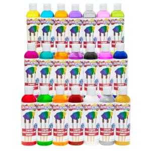 Colorations PLWS Liquid Watercolor Paint, 8 fl oz, Set of 8, Non-Toxic, Painting, Kids, Craft, Hobby, Fun, Water Color, Posters, Cool effects, Versatile, Gift(Assorted  Set of 21)