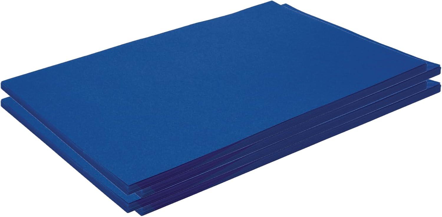 imageColorations 9quot x 12quot Mediumweight Construction Paper Assorted Colors  50 Sheets Arts and Crafts School Supplies Drawing Coloring Painting 3D Art PaperBlue