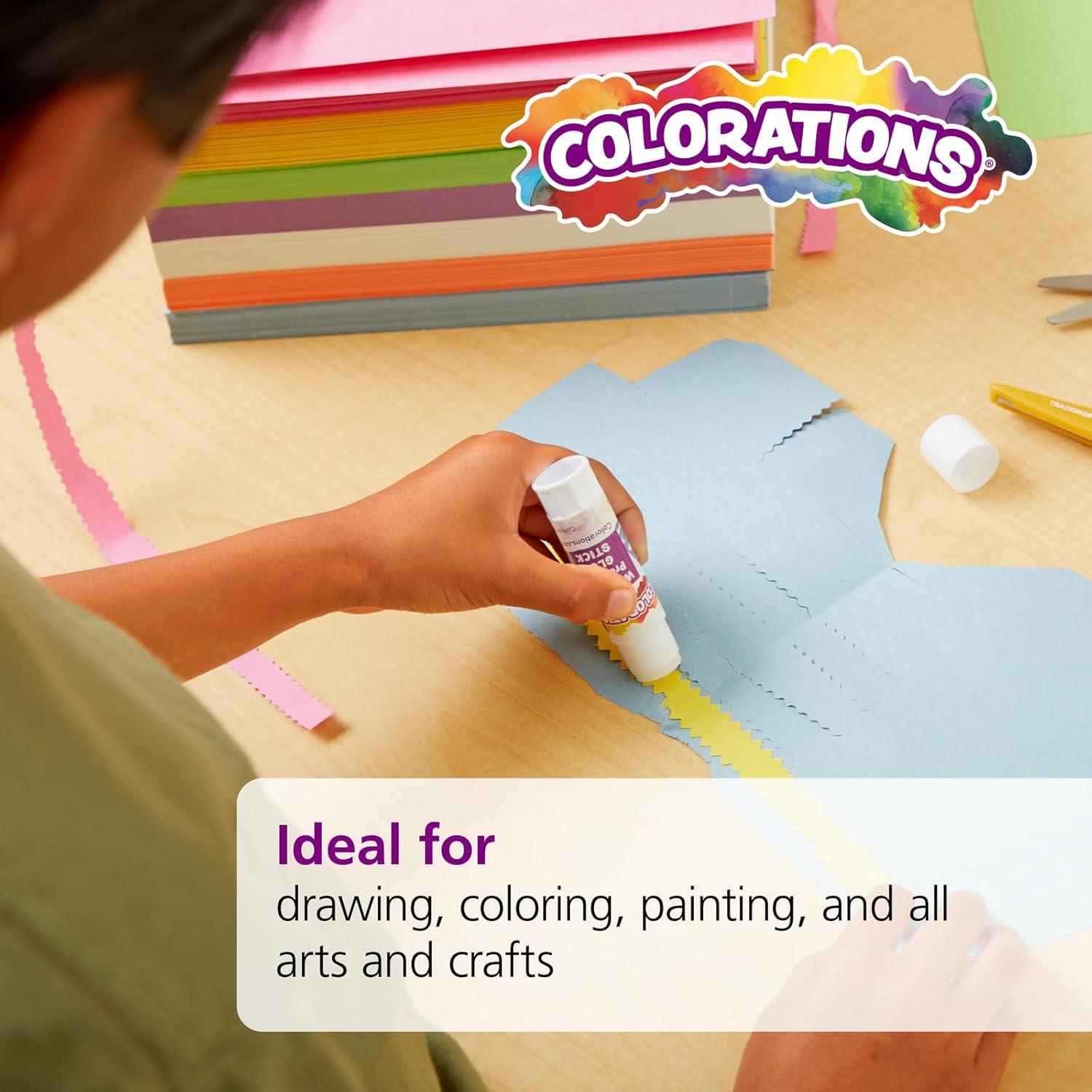 imageColorations 9quot x 12quot Mediumweight Construction Paper Assorted Colors  50 Sheets Arts and Crafts School Supplies Drawing Coloring Painting 3D Art PaperViolet