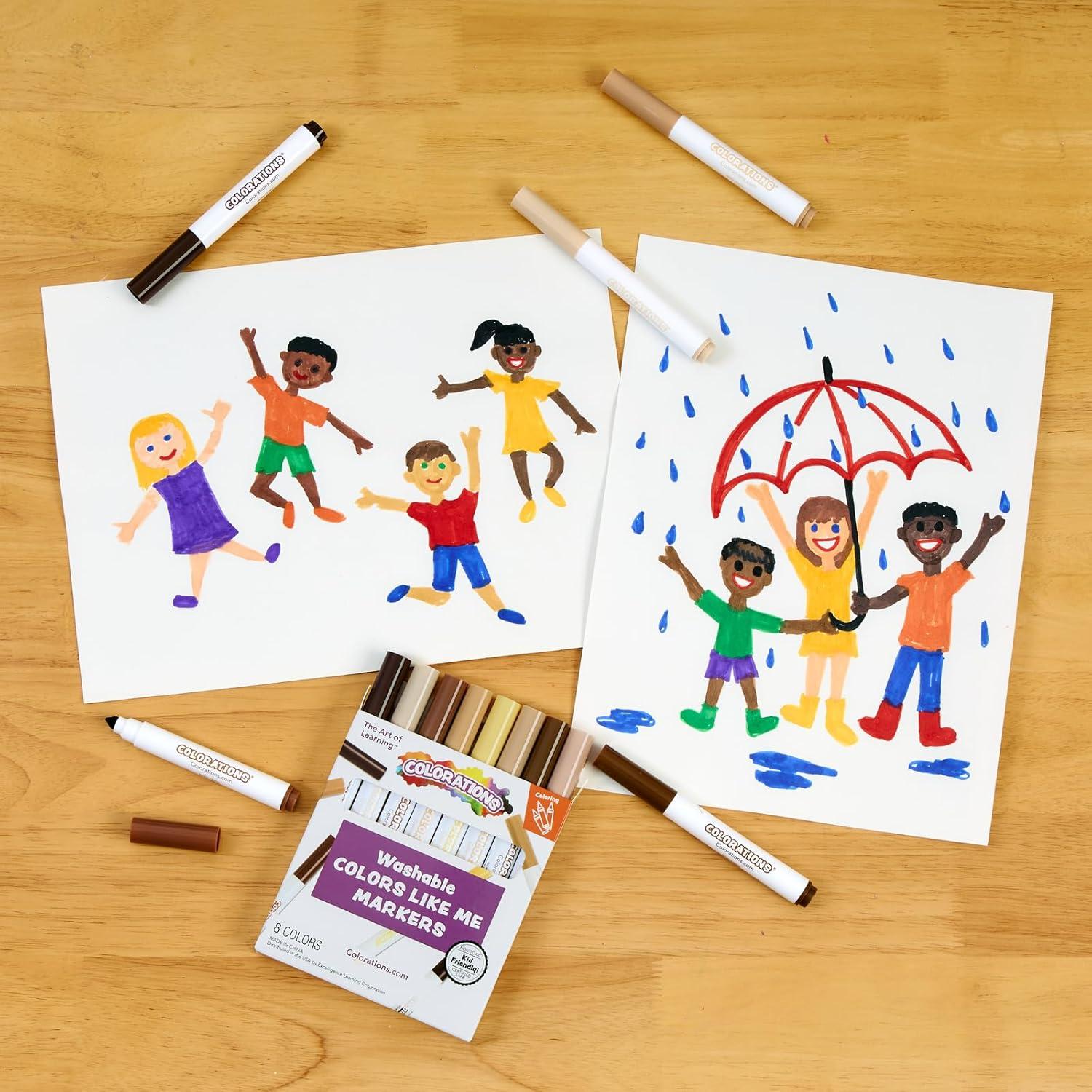 imageColorations Colors Like Me Markers 8 Colors 12 Sets