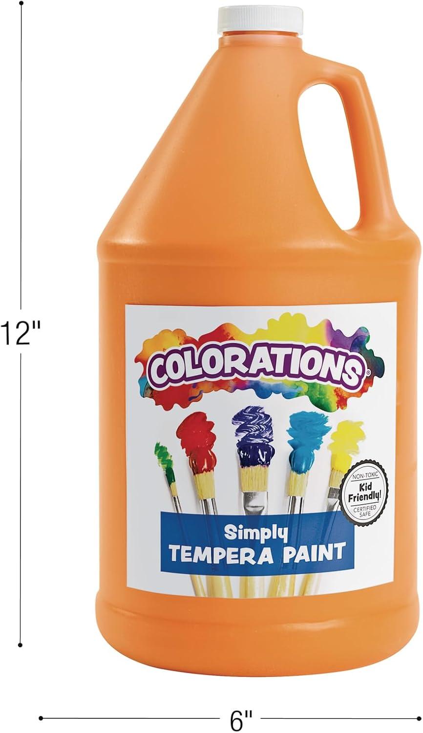 imageColorations Washable Tempera Paint Classroom Art Supplies School Paints Gallon Size 12 Colors Non Toxic Bright Bold Color Kids Paint Craft Hobby Fun Crafting Supply Paint SetBlue