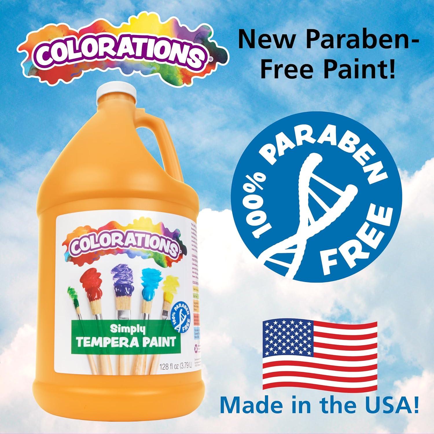 imageColorations Washable Tempera Paint Classroom Art Supplies School Paints Gallon Size 12 Colors Non Toxic Bright Bold Color Kids Paint Craft Hobby Fun Crafting Supply Paint SetApple Green