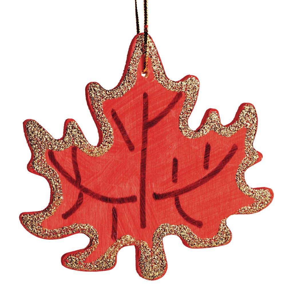 imageColorations Wooden Leaf Ornaments Set of 12 Natural wood Ready to Decorate DIY Fall Decoration Arts and Crafts Fall Crafting Classroom Teacher Crafts Thanksgiving Nature