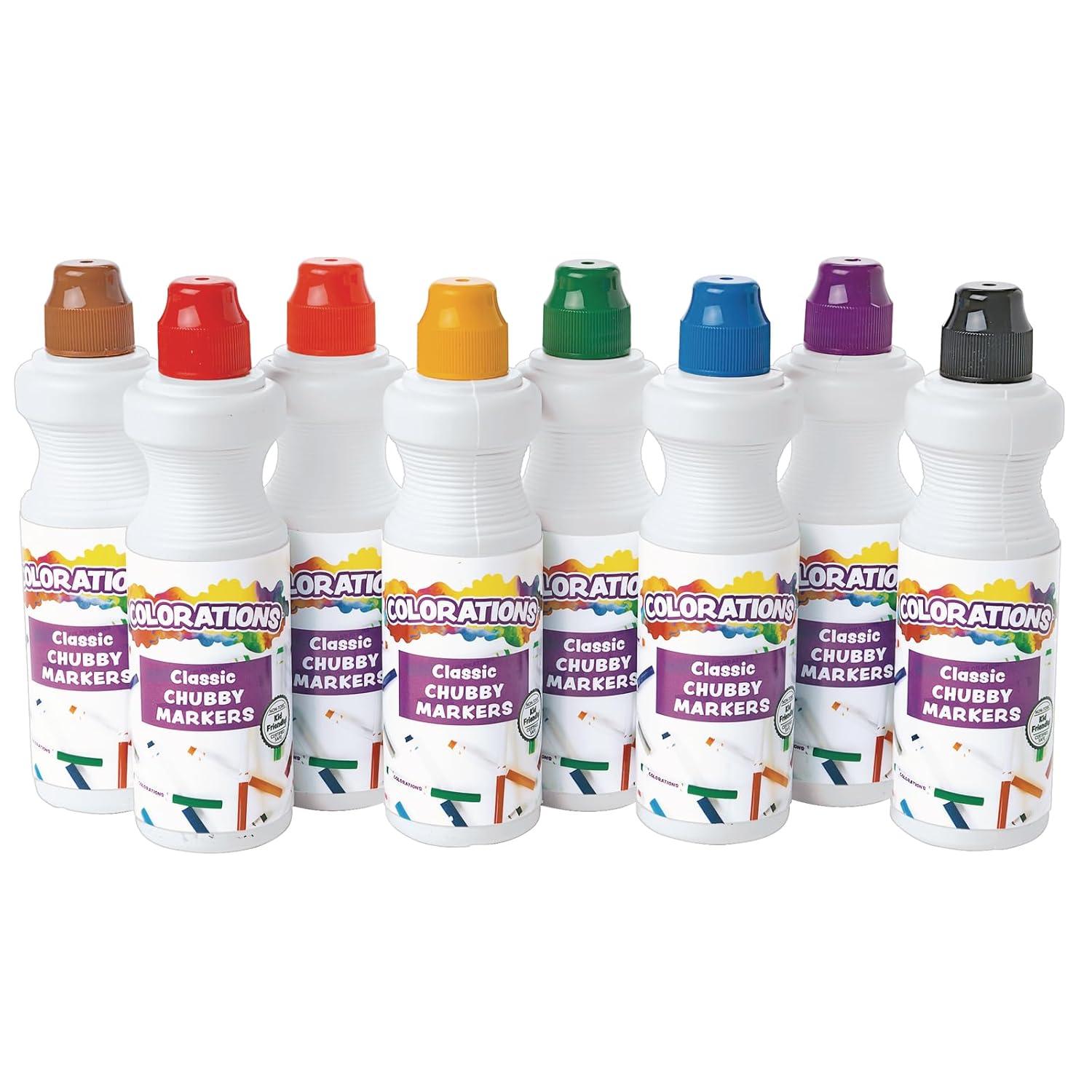 imageDabber Markers Washable Primary Colors 8 Colors Dot Markers Bingo Markers Dab and Dot Markers for Children Kids PreSchool Toddlers Non Toxic Easy to Use Art ampamp Craft Suppli Item  SPONGEAssorted Set