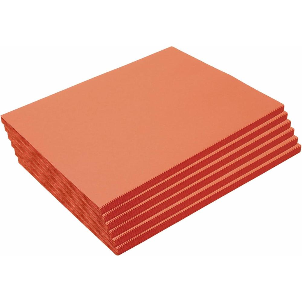 imageColorations 9quot x 12quot Mediumweight Construction Paper Assorted Colors  50 Sheets Arts and Crafts School Supplies Drawing Coloring Painting 3D Art PaperOrange