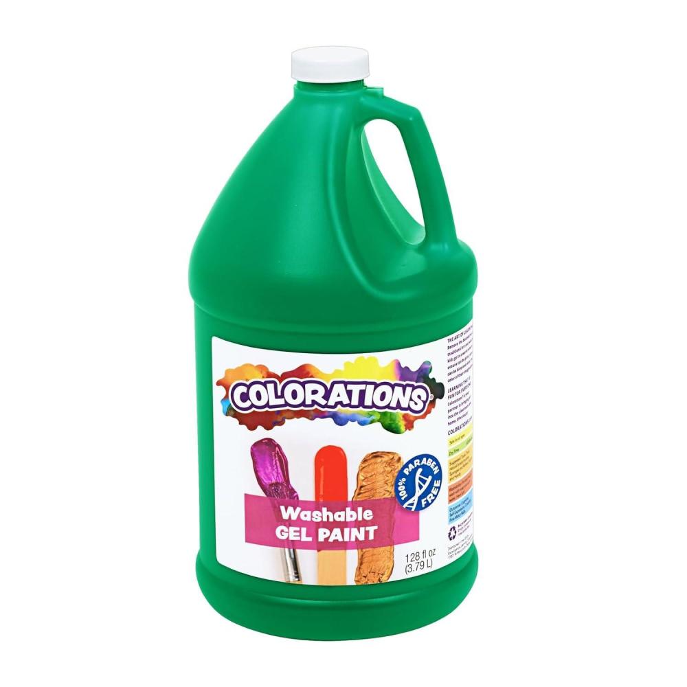imageColorations Washable Gel Paint Gallon BlueGreen