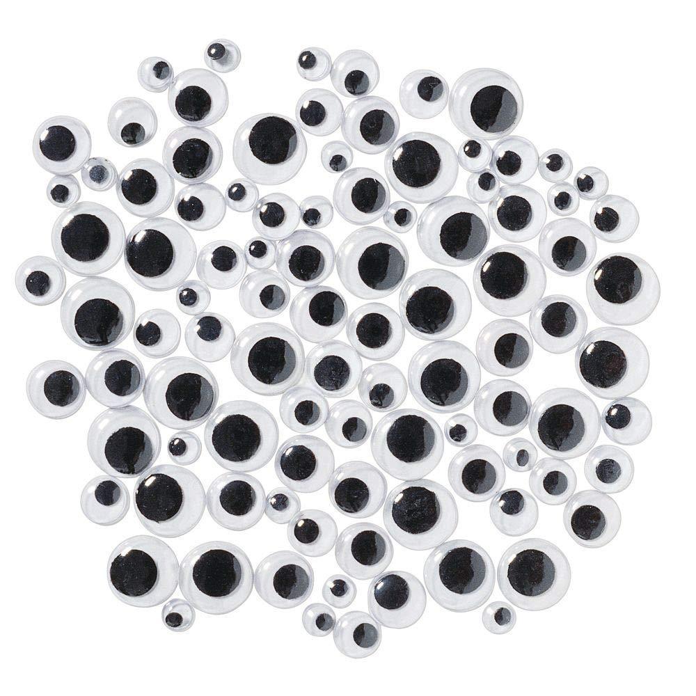 imageColorations Wiggly Eyes in Multiple Sizes for Crafts  100 Pieces