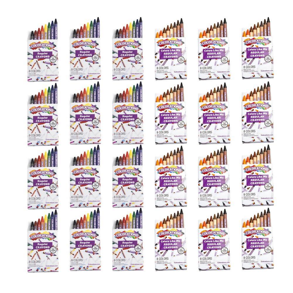 imageColors Like me Crayons 8 Clrs ampamp 8 Regular Crayons Regular Size 12 Packs of Each
